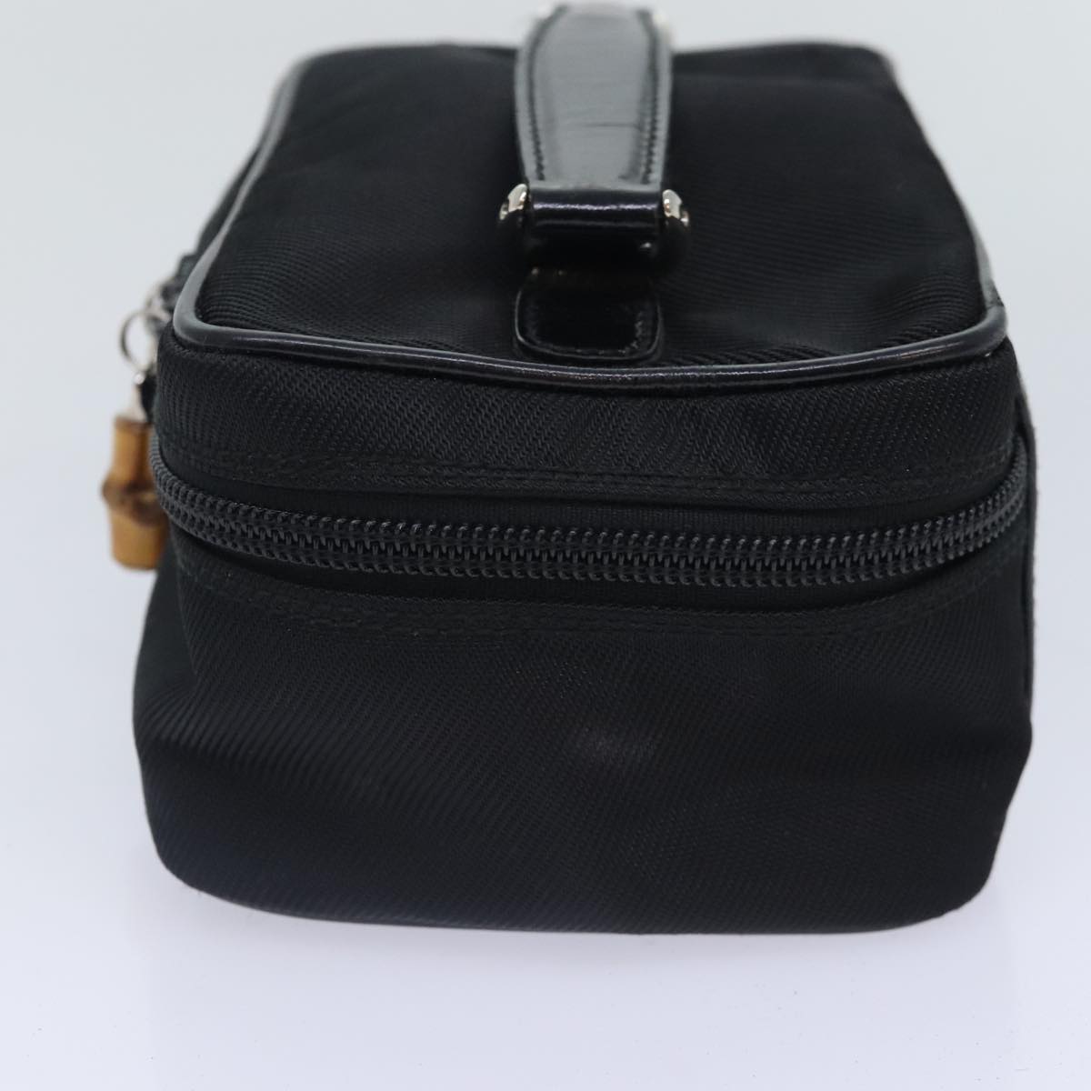 Gucci Bamboo Black Canvas Clutch Bag