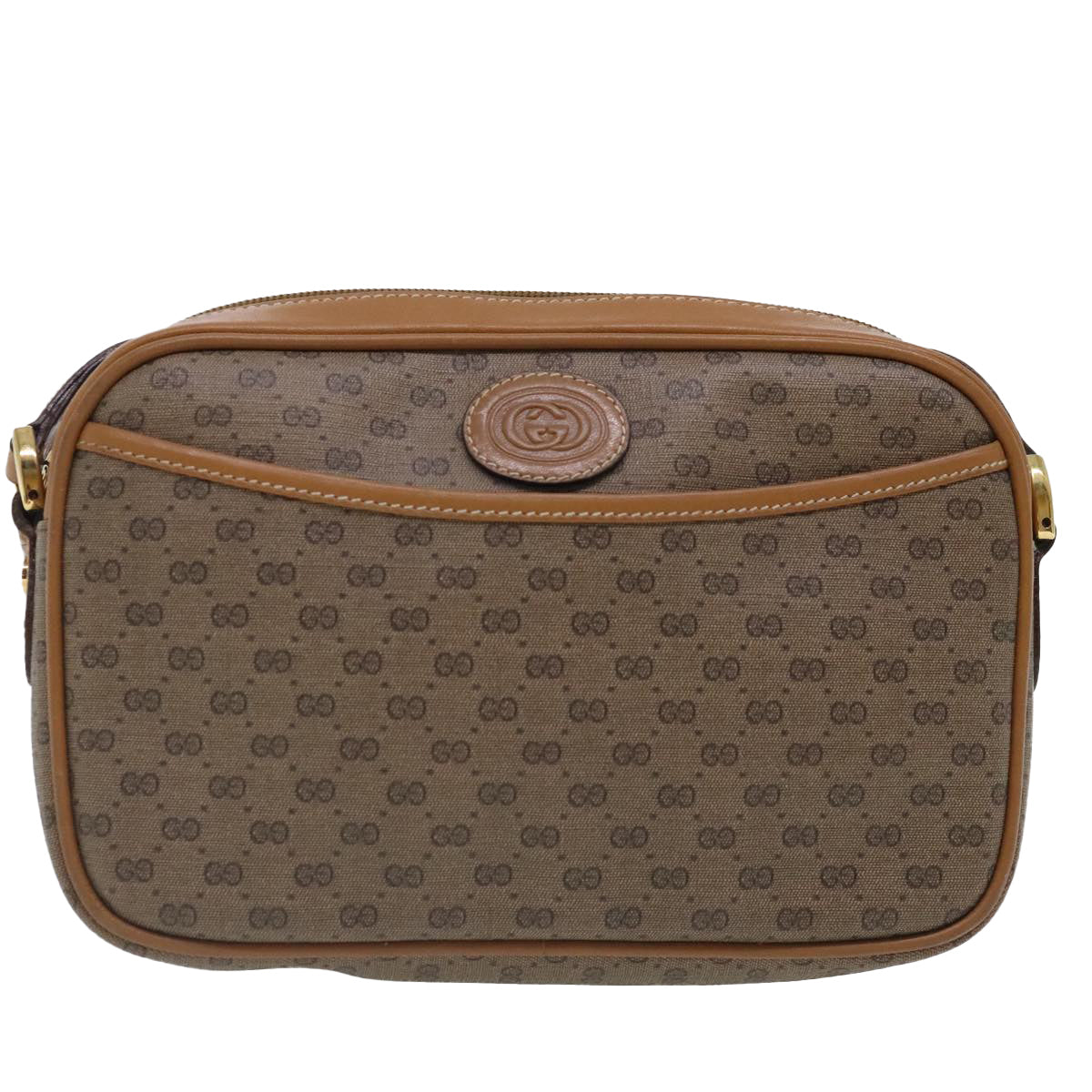 Gucci Micro Small Gg Canvas Beige Canvas Shoulder Bag ()