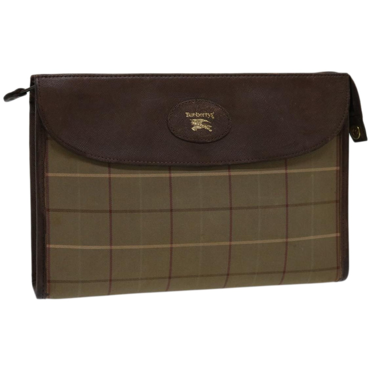 BURBERRY Nova Check Clutch Bag