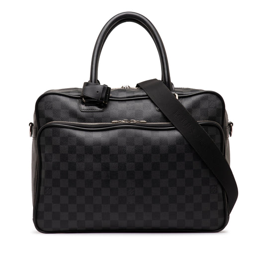 Black Louis Vuitton Damier Graphite Icare Business Bag