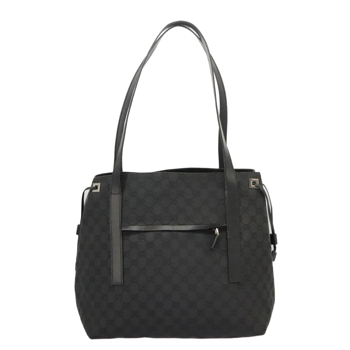 Gucci Black Canvas Shoulder Bag ()