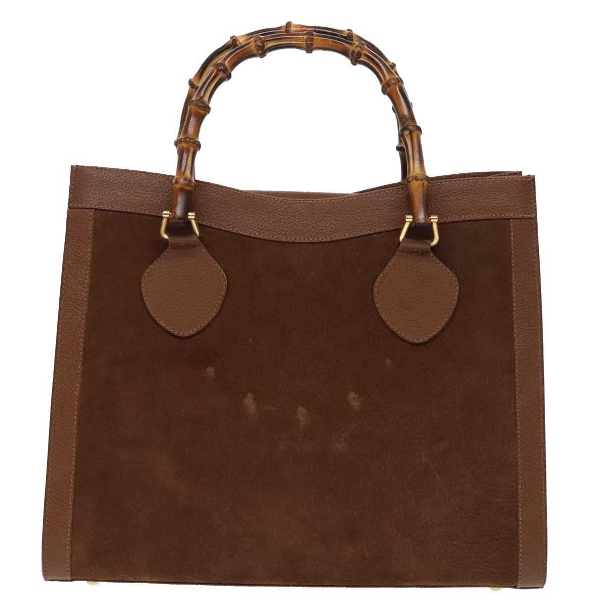 Gucci Bamboo Brown Leather Handbag