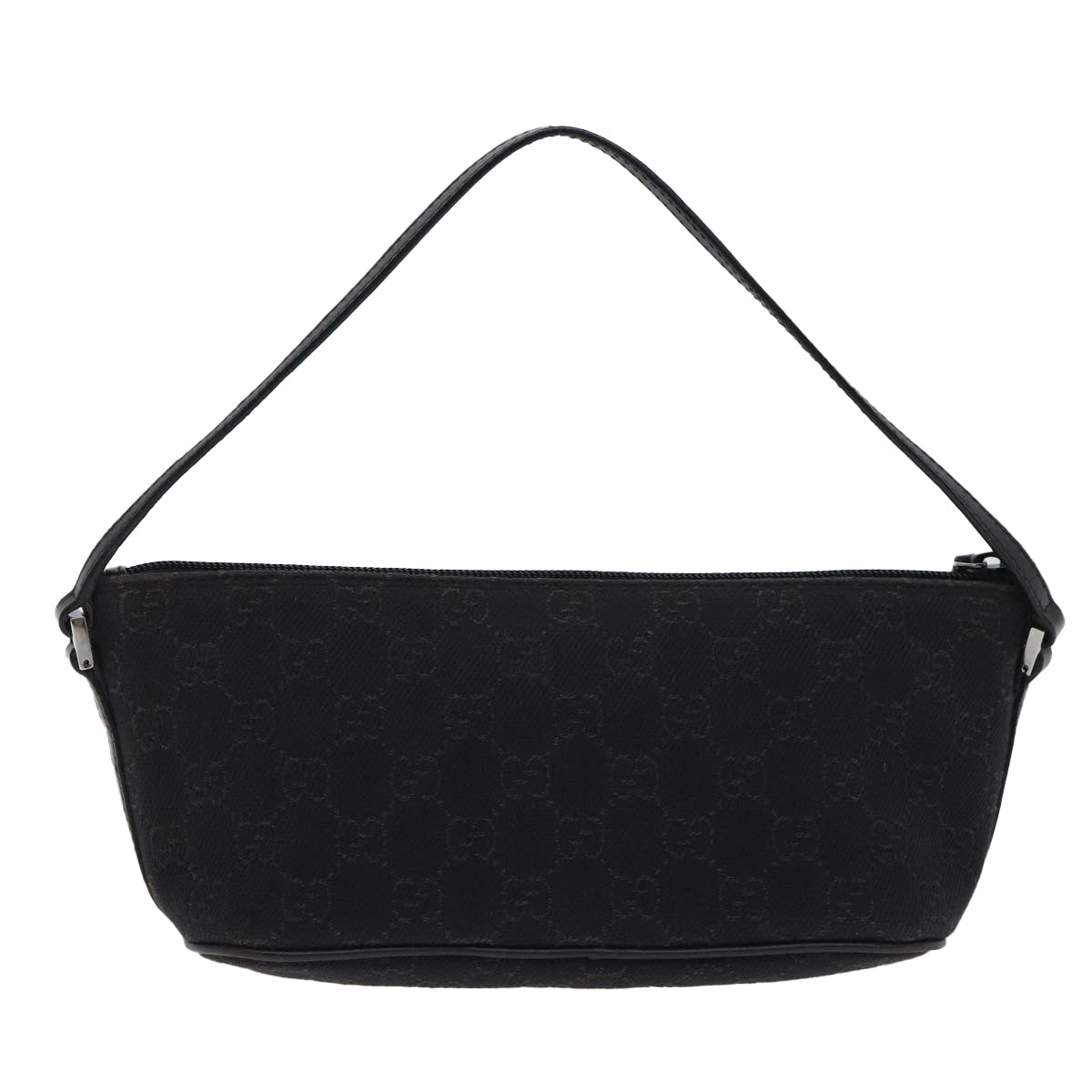 Gucci Baguette Black Canvas Clutch Bag
