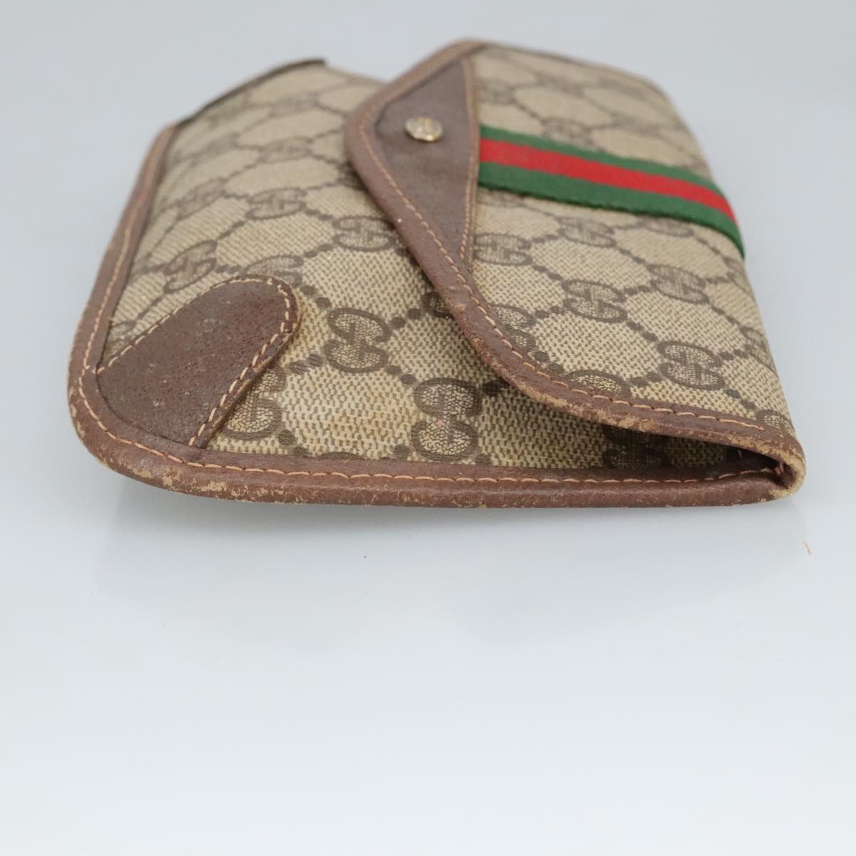 Gucci Ophidia Beige Canvas Clutch Bag