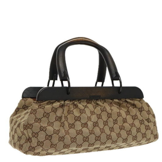 Gucci Beige Canvas Handbag ()