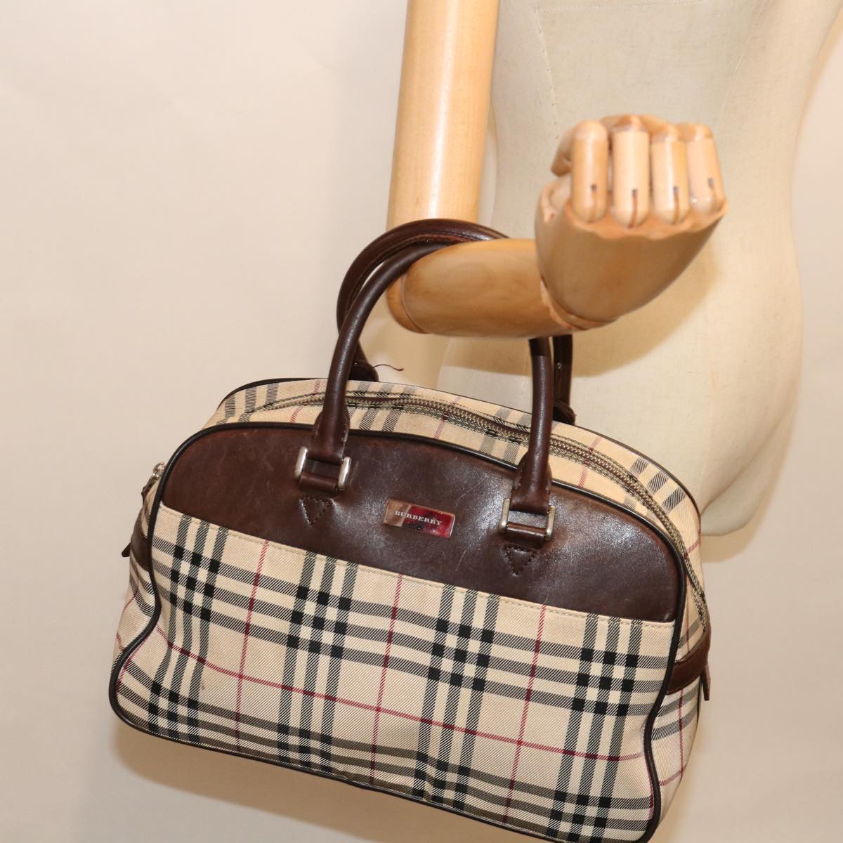 BURBERRY Nova Check Handbag