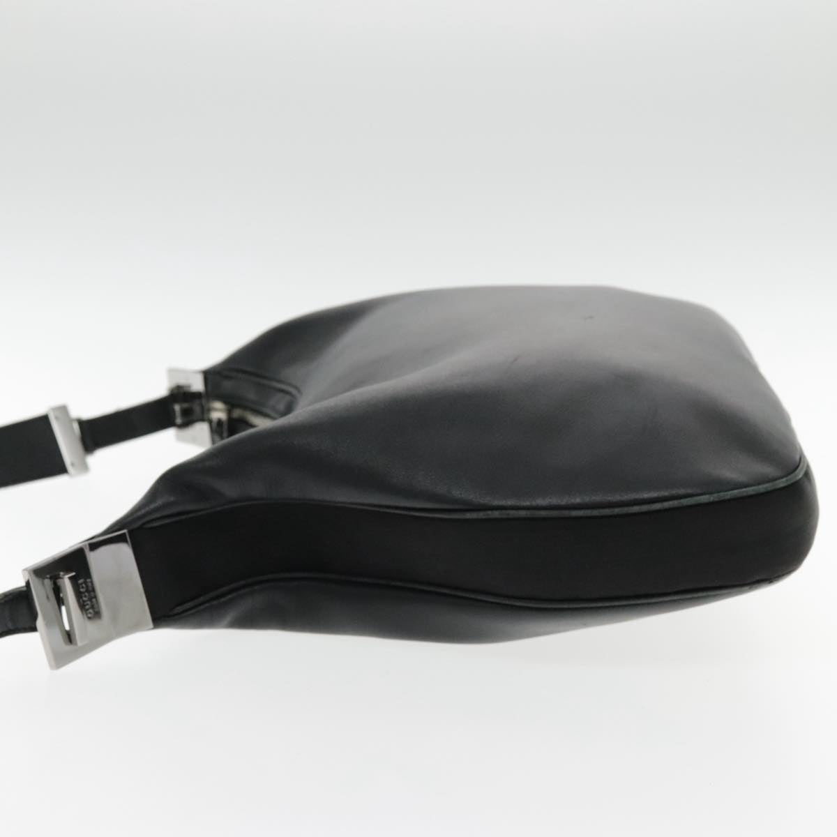Gucci Hobo Black Leather Shoulder Bag