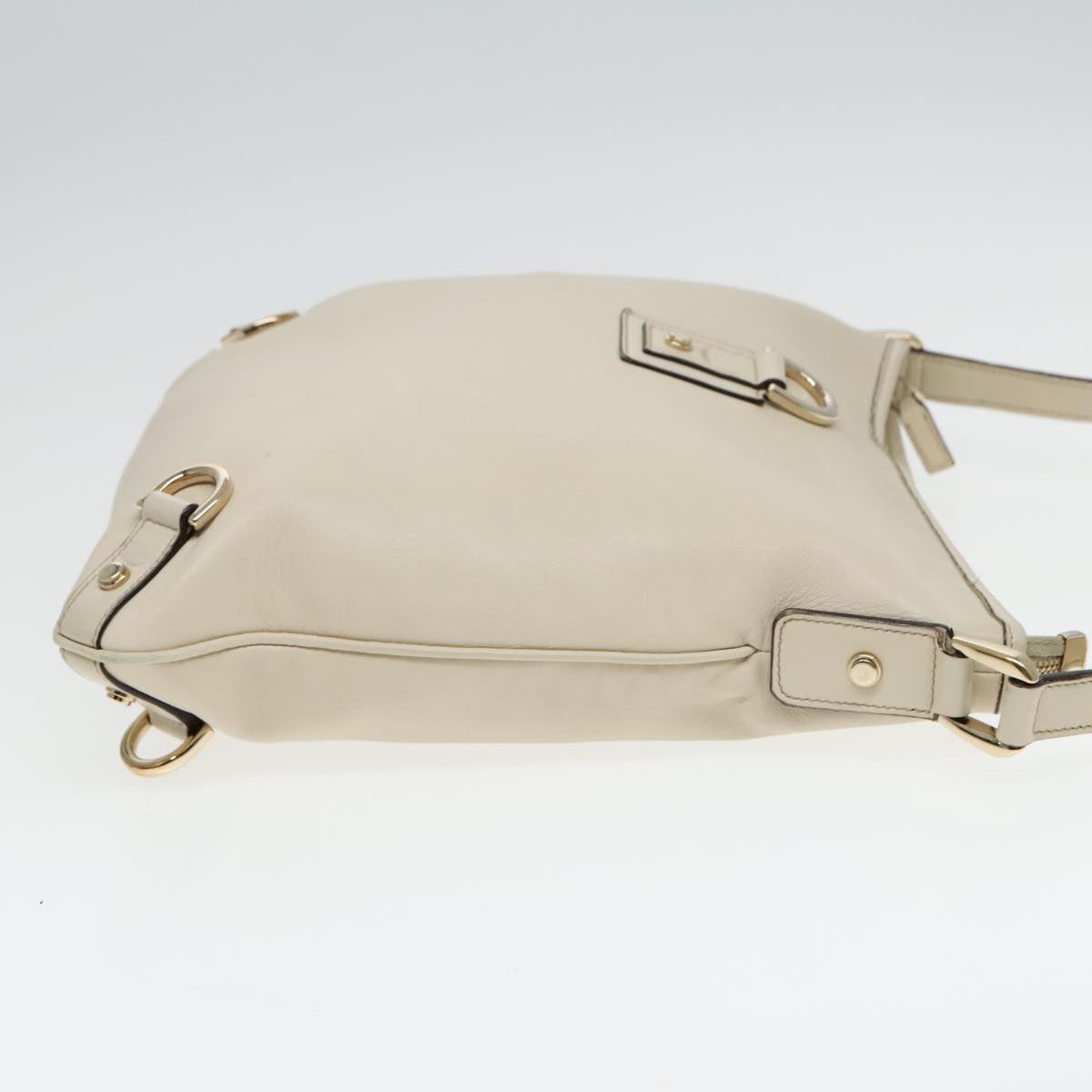 Gucci Abbey Beige Leather Shoulder Bag