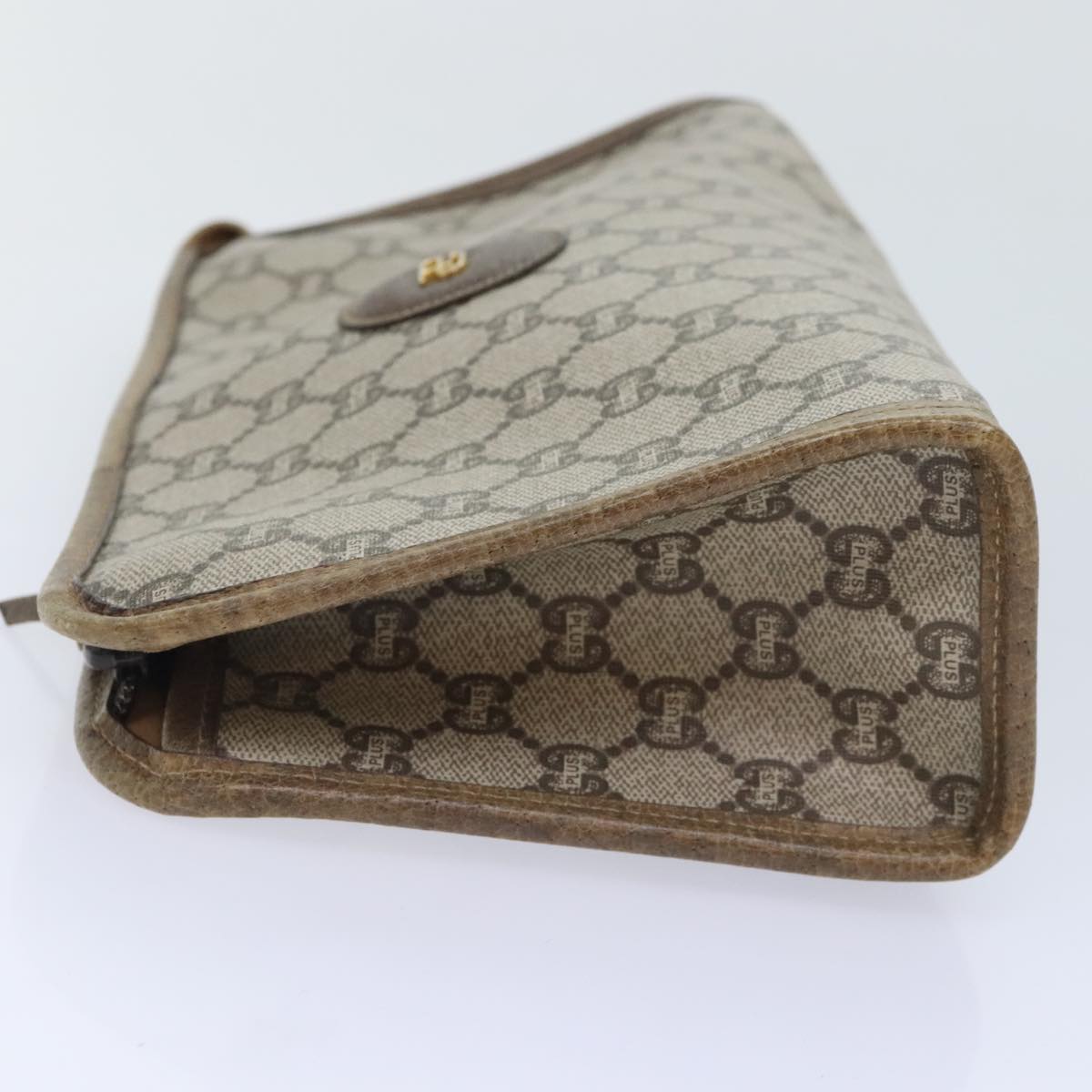 Gucci Beige Canvas Clutch Bag