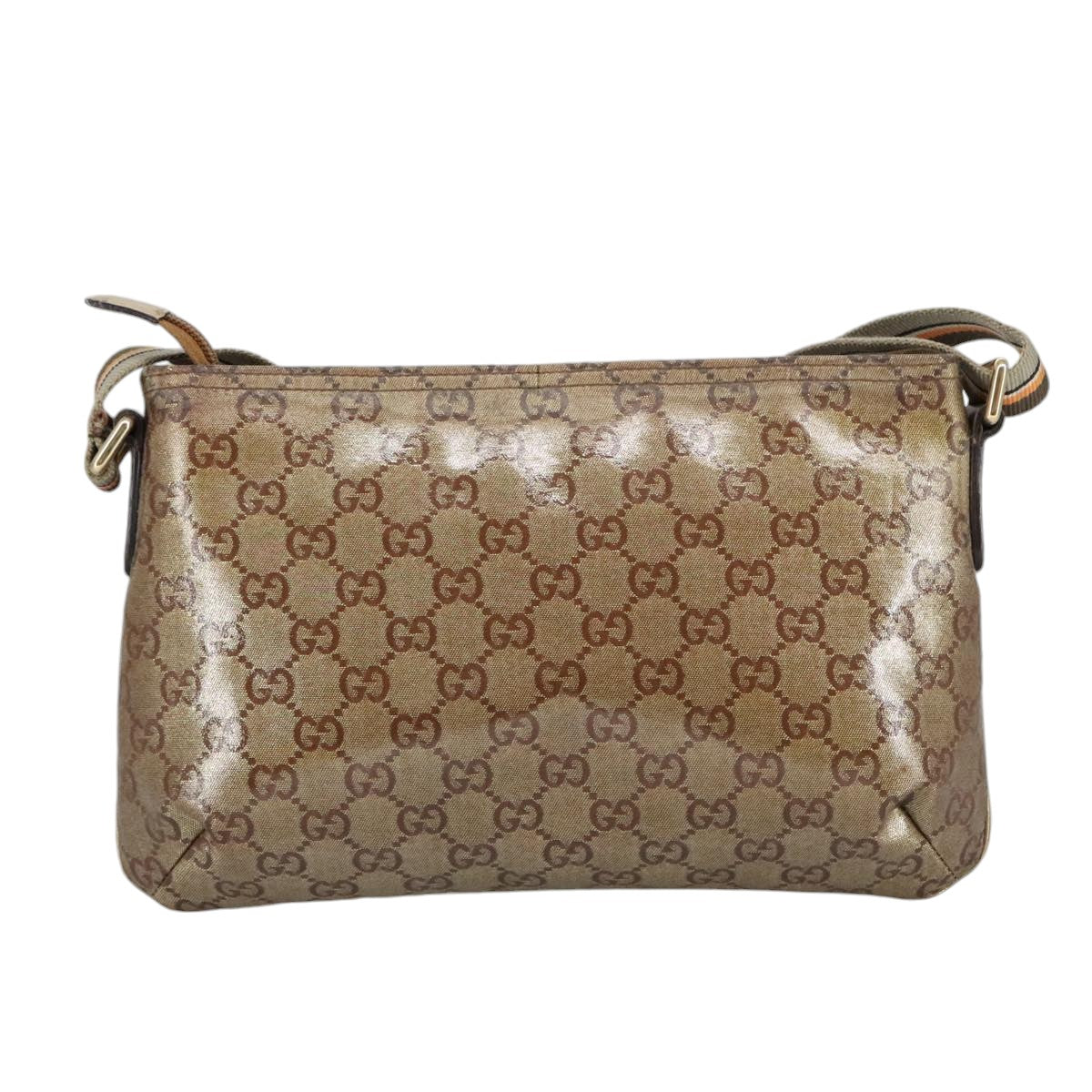 Gucci Brown Canvas Shoulder Bag