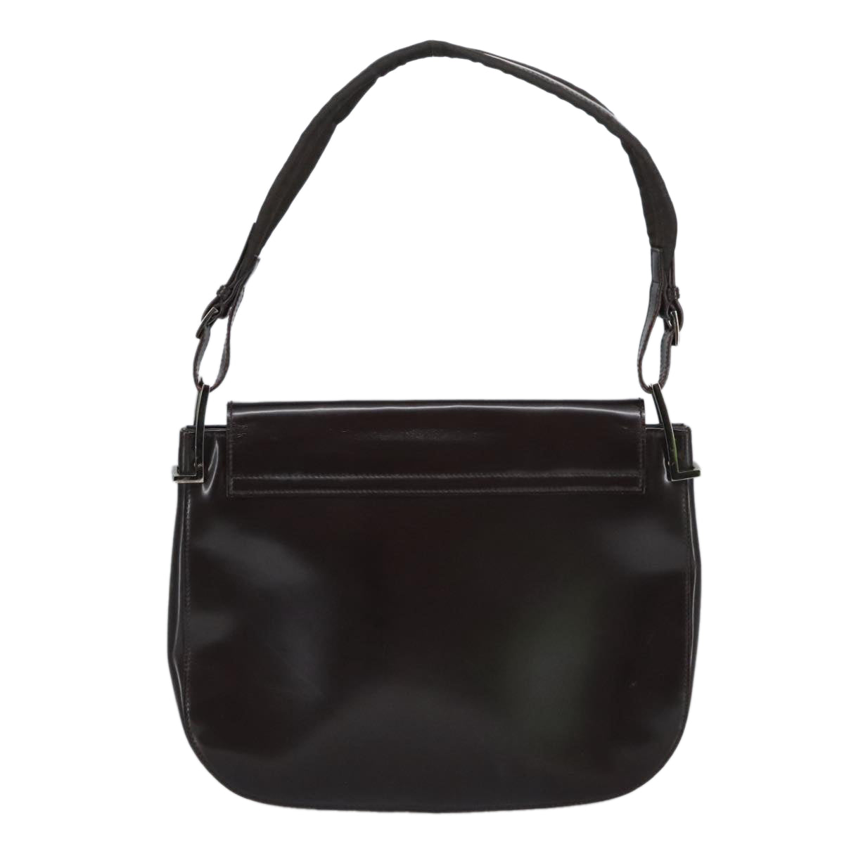 Gucci -- Burgundy Patent Leather Shoulder Bag