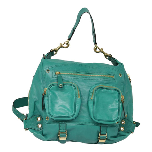 Gucci Green Leather Backpack Bag ()