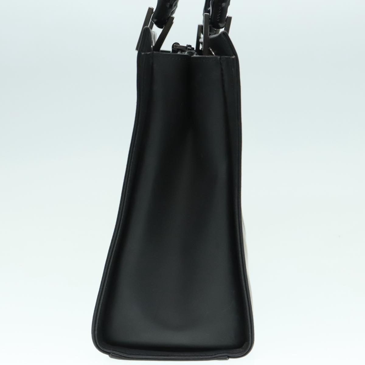 Gucci Bamboo Black Leather Handbag