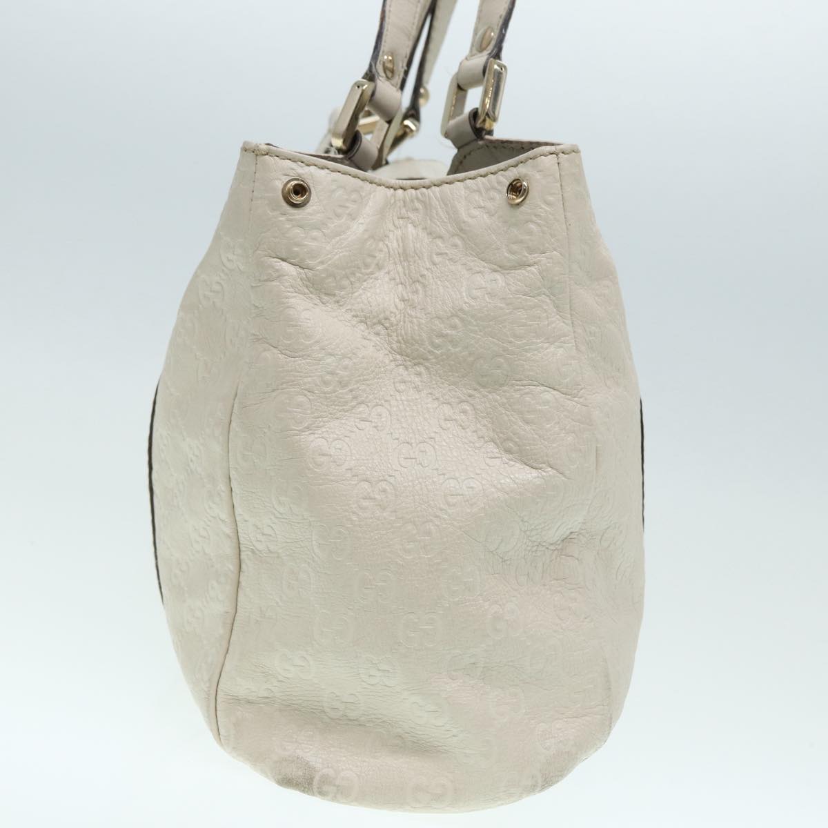Gucci Guccissima White Canvas Handbag