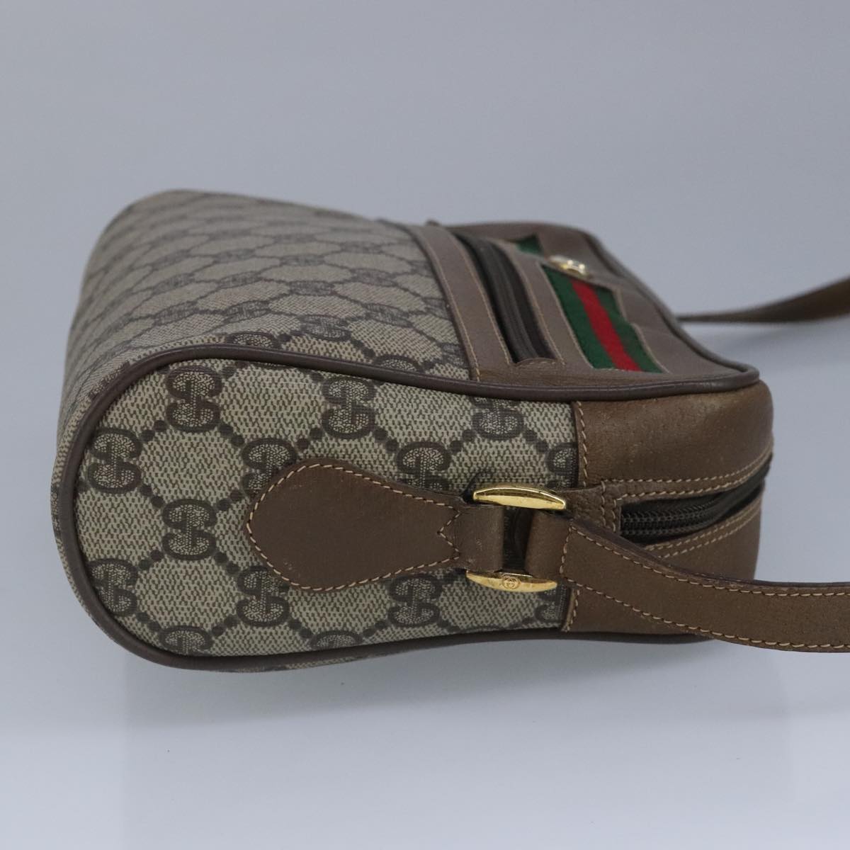 Gucci Ophidia Beige Canvas Shoulder Bag
