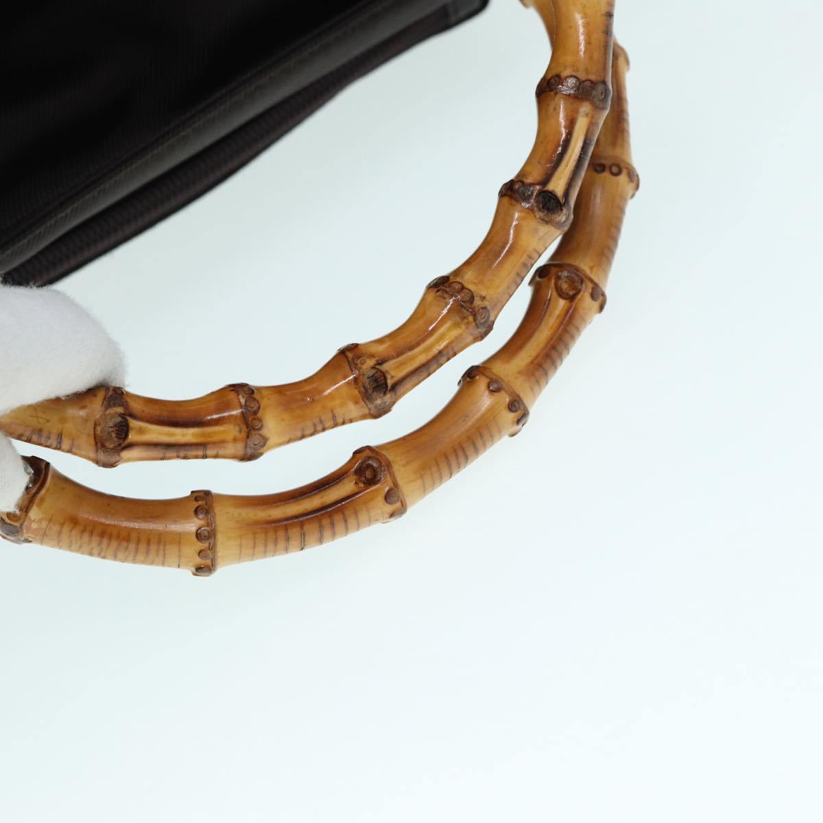 Gucci Bamboo Brown Synthetic Handbag