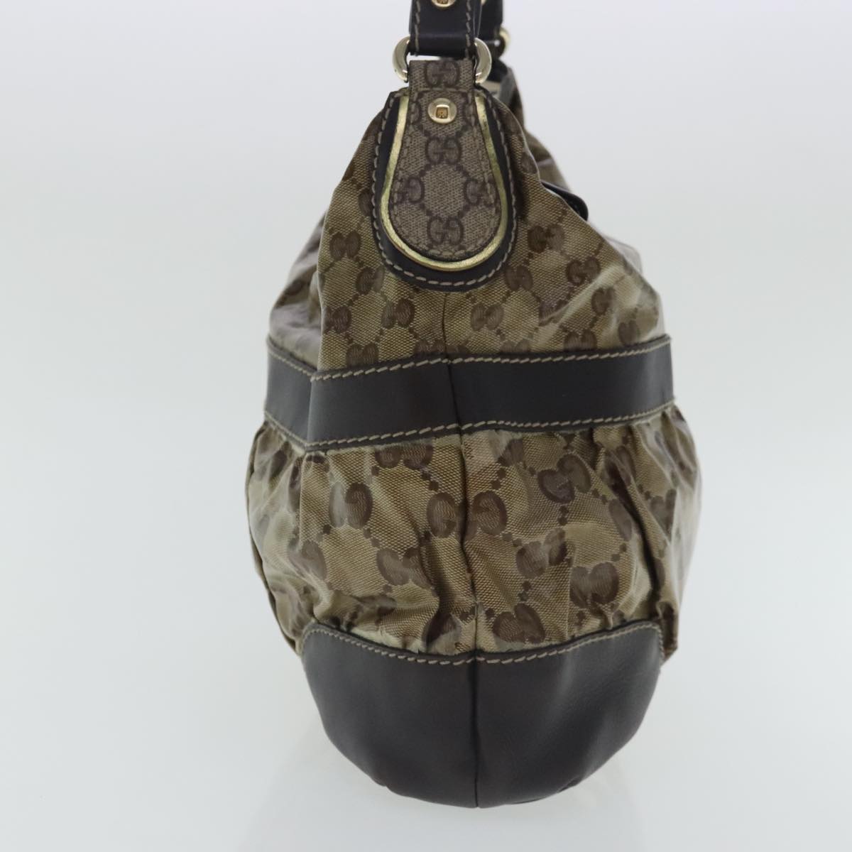 Gucci Gg Crystal Beige Canvas Shoulder Bag