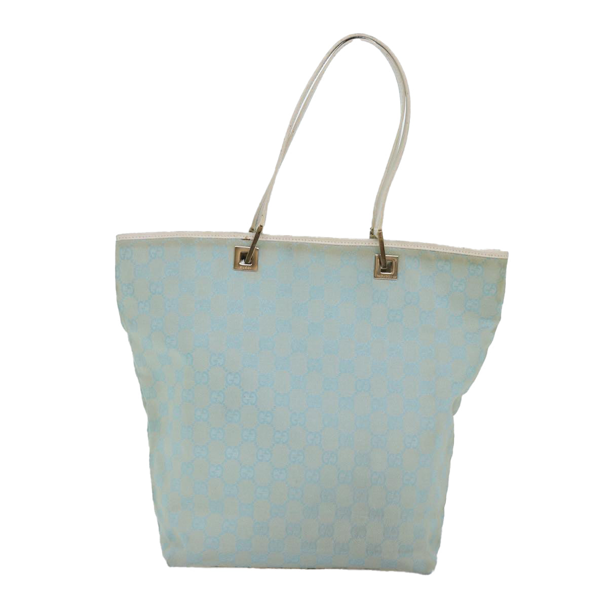 Gucci Gg Canvas Blue Canvas Tote Bag
