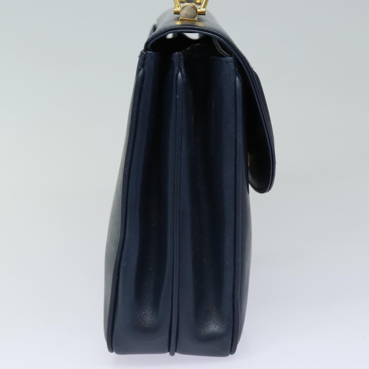 Gucci Vintage Navy Leather Handbag