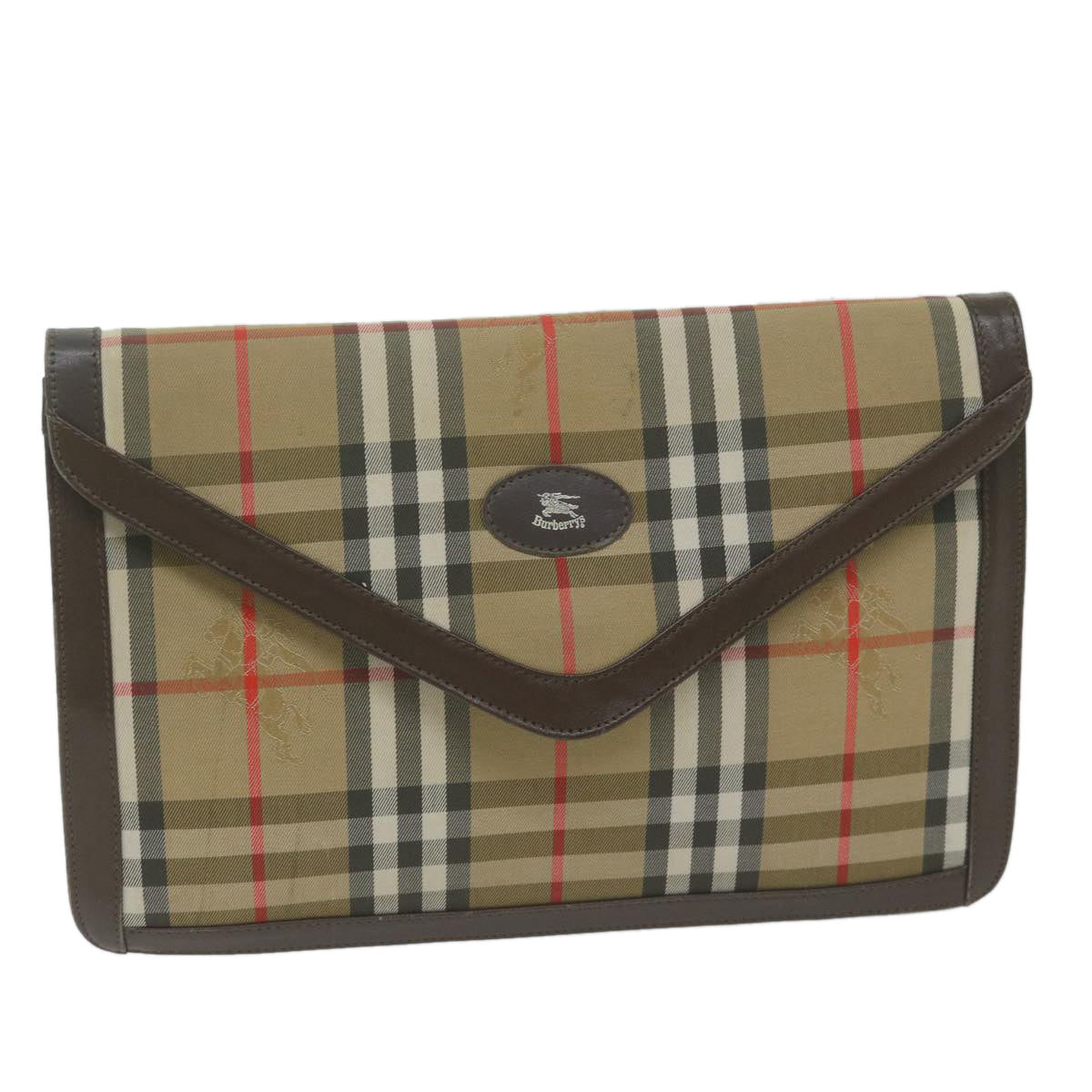 BURBERRY Nova Check Clutch Bag