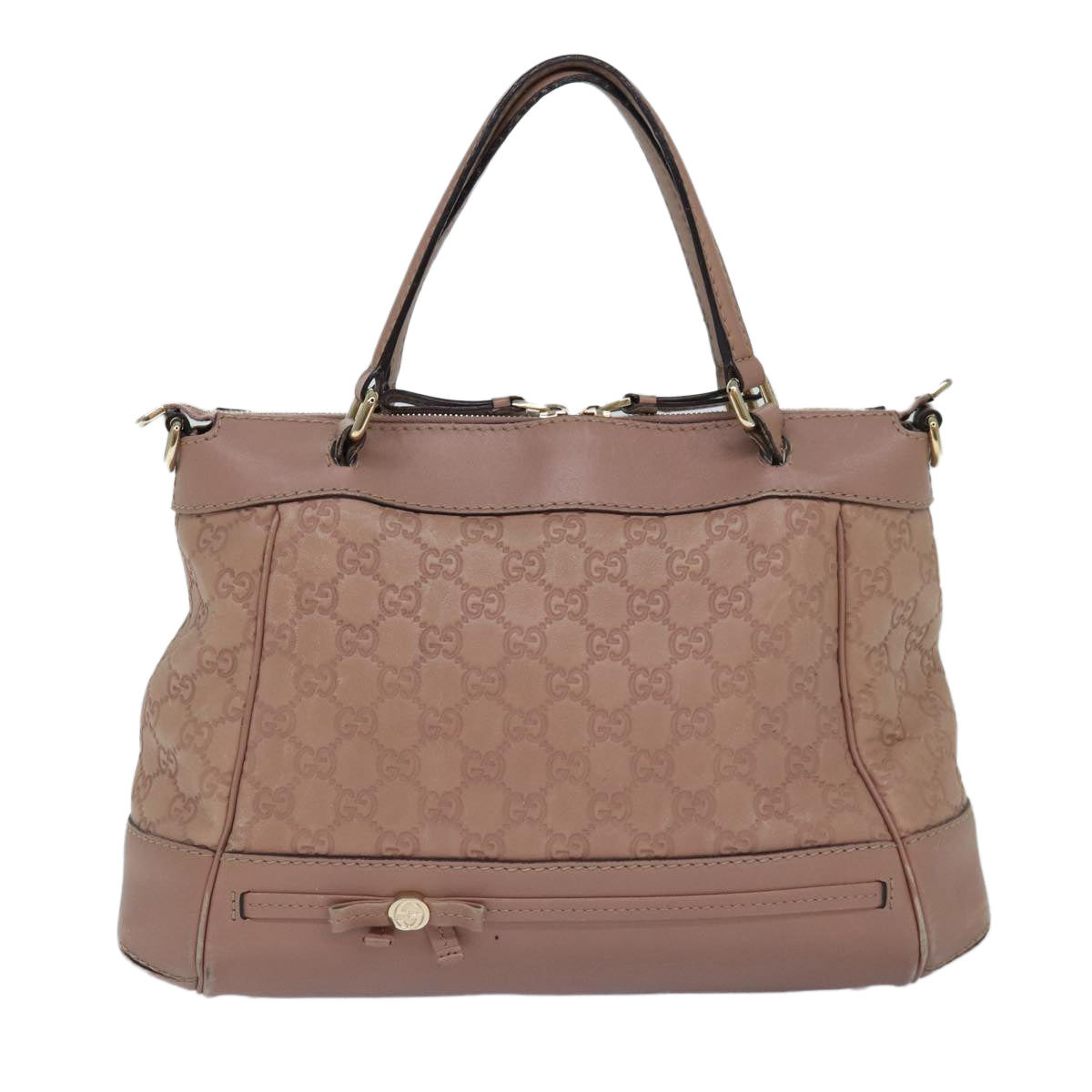 Gucci Guccissima Pink Canvas Handbag ()