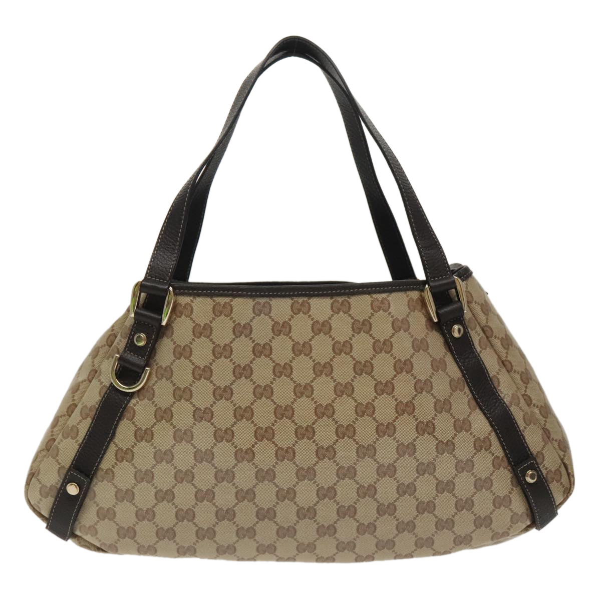 Gucci Abbey Beige Canvas Tote Bag