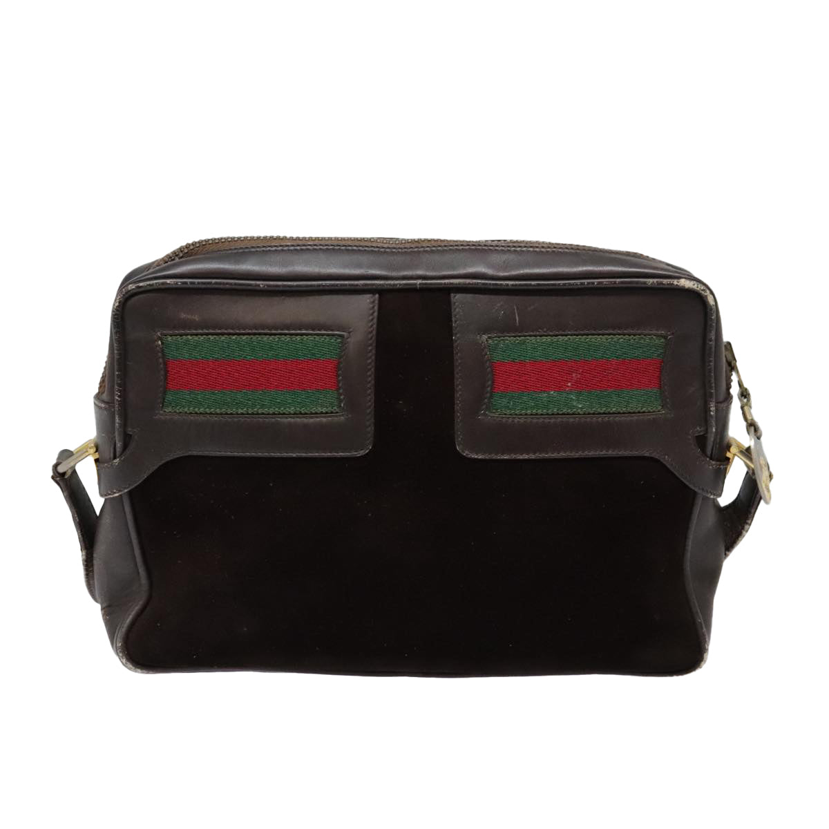 Gucci Sherry Brown Suede Shoulder Bag