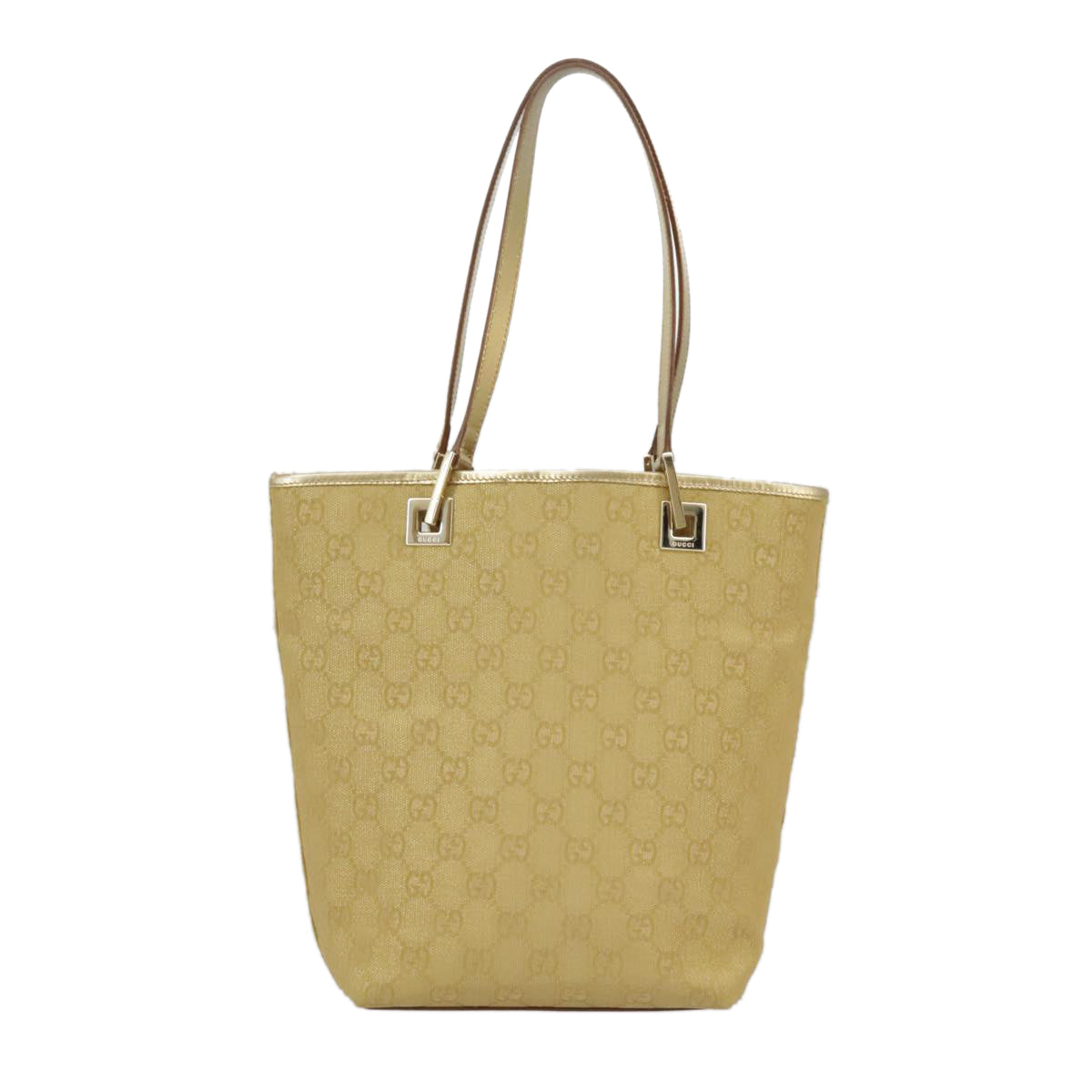 Gucci Gold Canvas Tote Bag