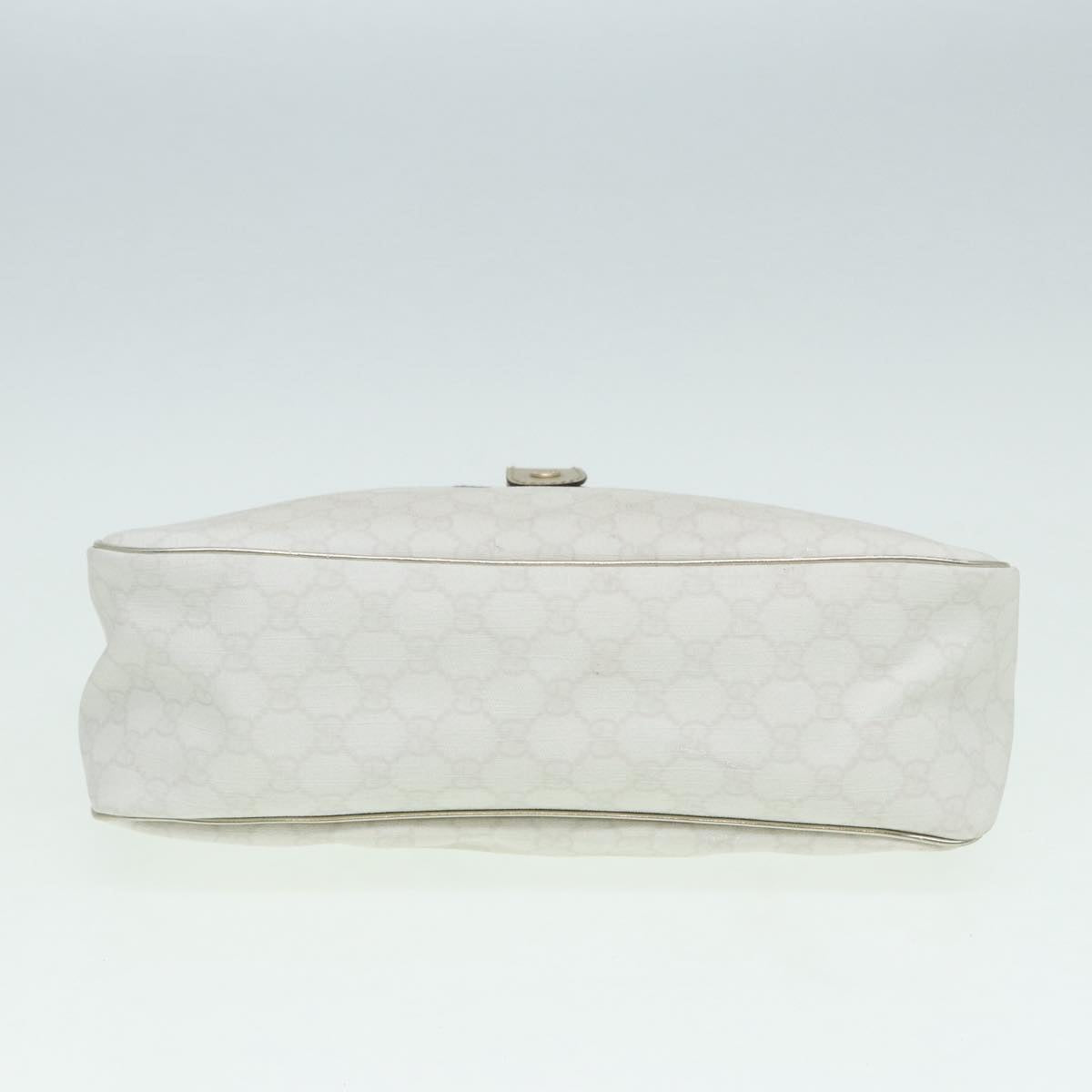 Gucci Supreme Gg White Leather Shoulder Bag
