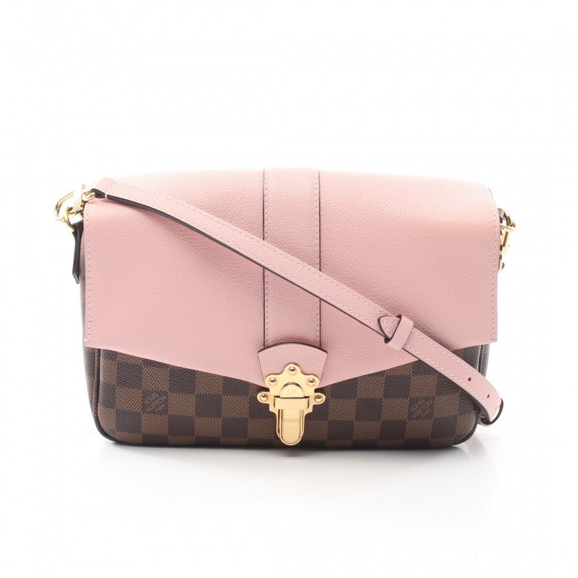 Louis Vuitton Pink Clapton Crossbody Bag Damier and Leather PM