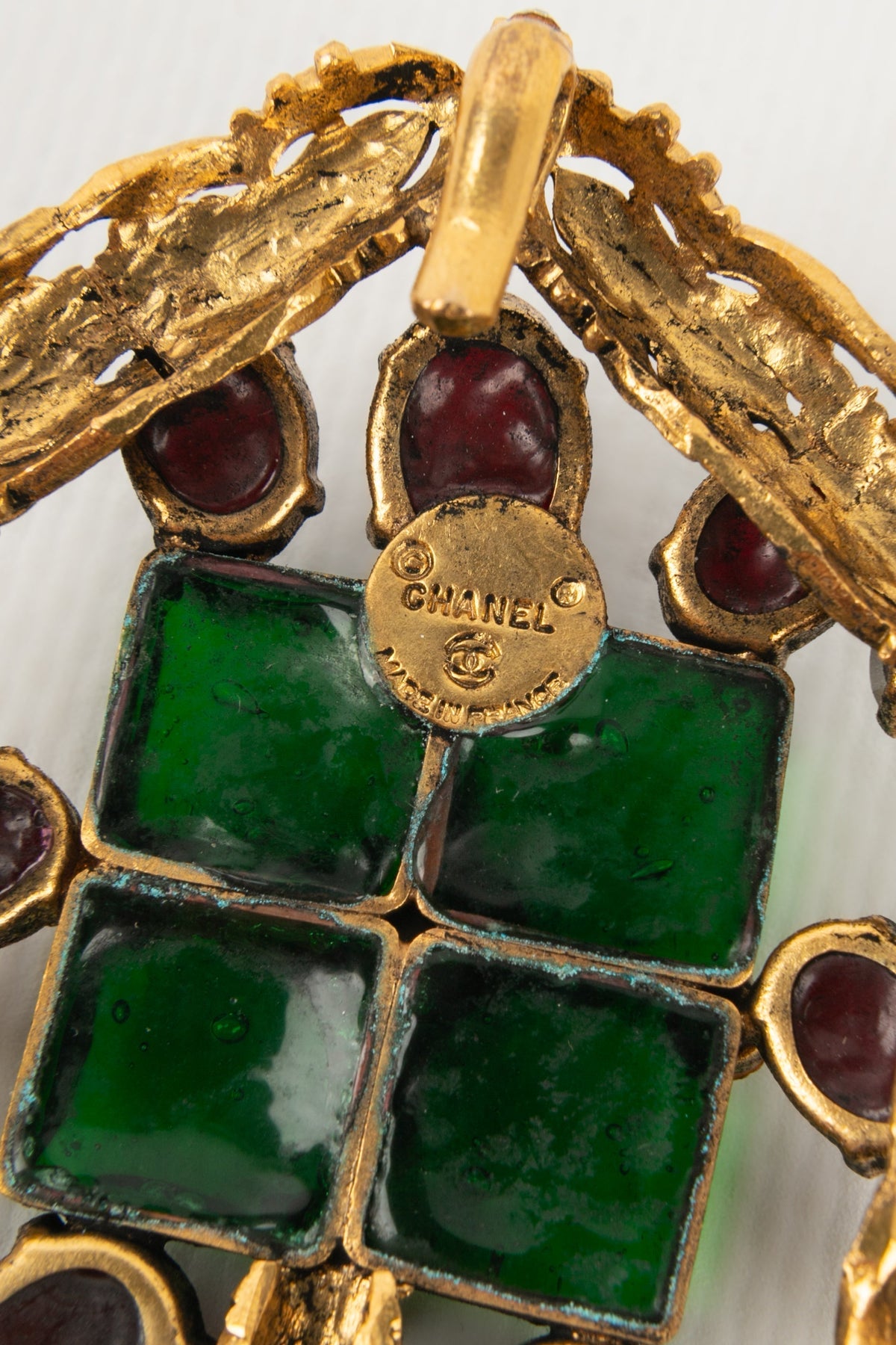 Collier en pâte de verre Chanel