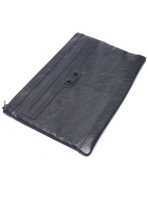 Luxury Balenciaga  Classic Clip Clutch Bag Grey