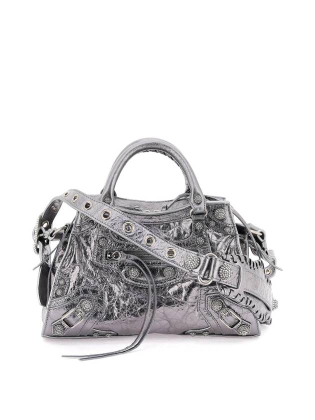Luxury Balenciaga  Neo Cagole XS Shoulder Bag Silver