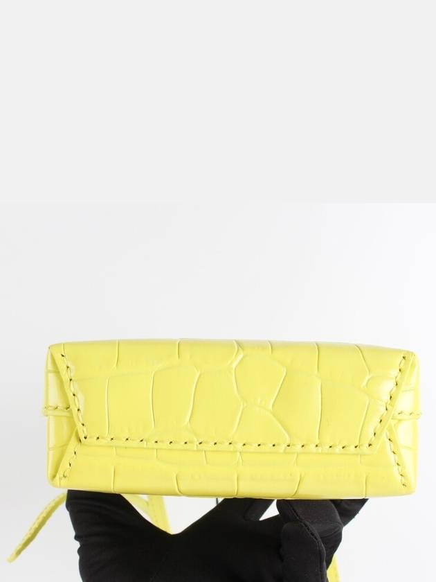 Luxury Balenciaga  Crocodile cross bag yellow