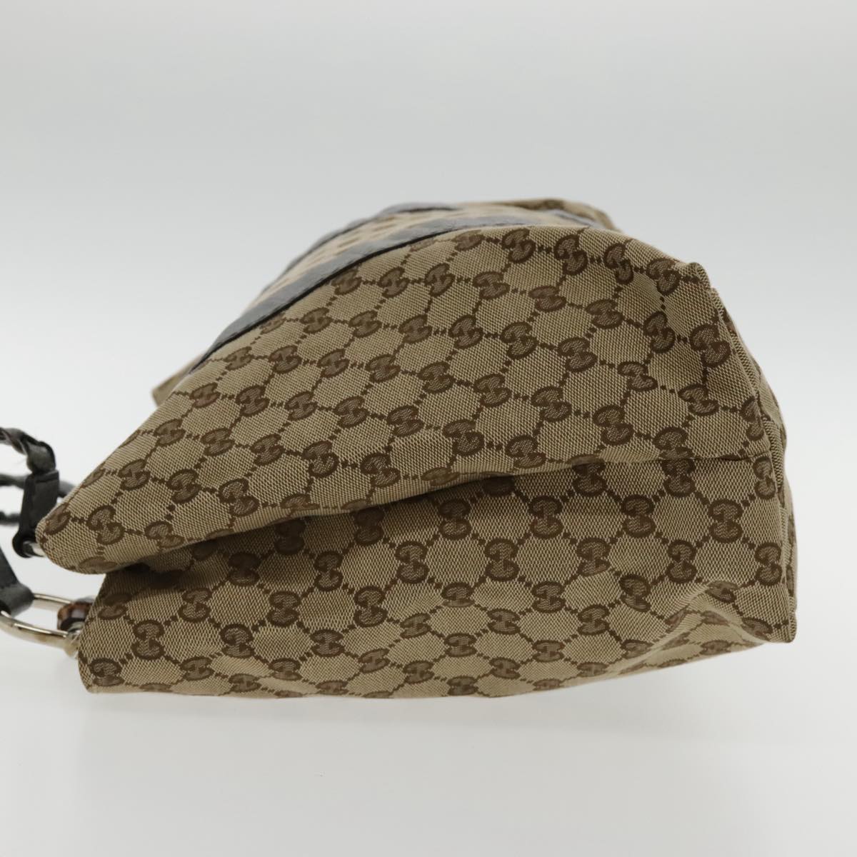 Gucci Bamboo Brown Canvas Tote Bag