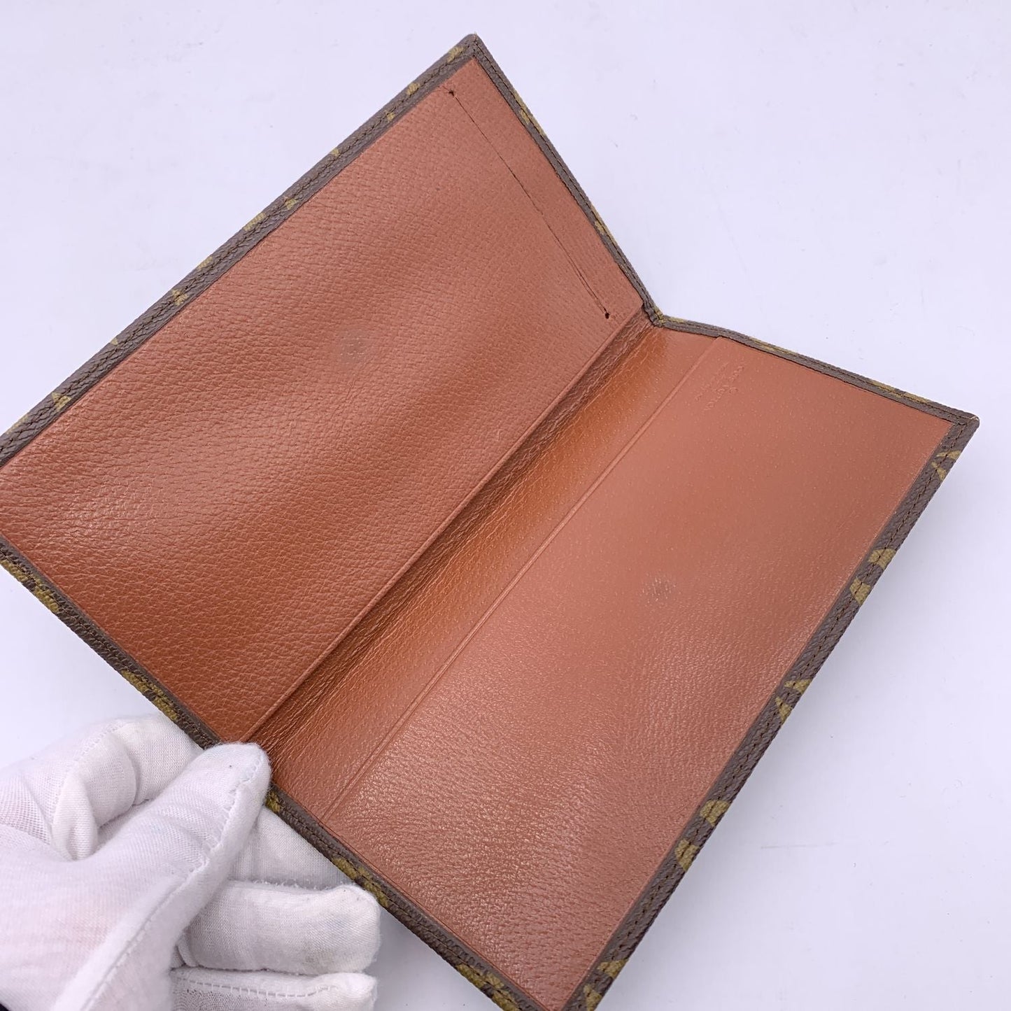 LOUIS VUITTON Vintage Monogram Canvas Checkbook Holder Wallet