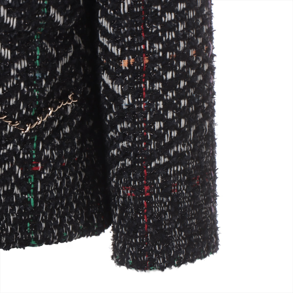 Chanel Coco Button P75 Wool  Nylon cturnal Jacket 38  Multicolor P75487V66678