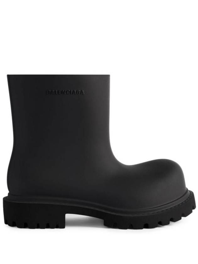 Luxury Balenciaga  Steroid Rain Boots Black