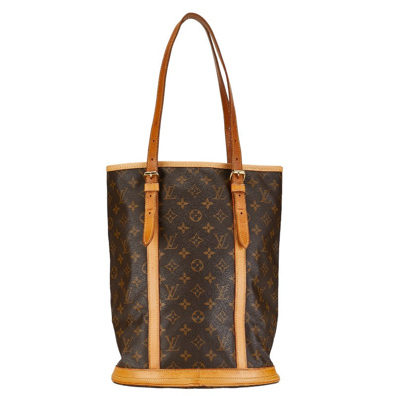 Louis Vuitton Monogram Bucket GM Tote Bag Shoulder Bag M42236 Brown PVC Leather  Louis Vuitton