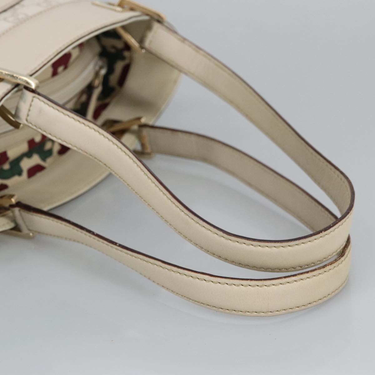 Gucci Guccissima White Leather Shoulder Bag