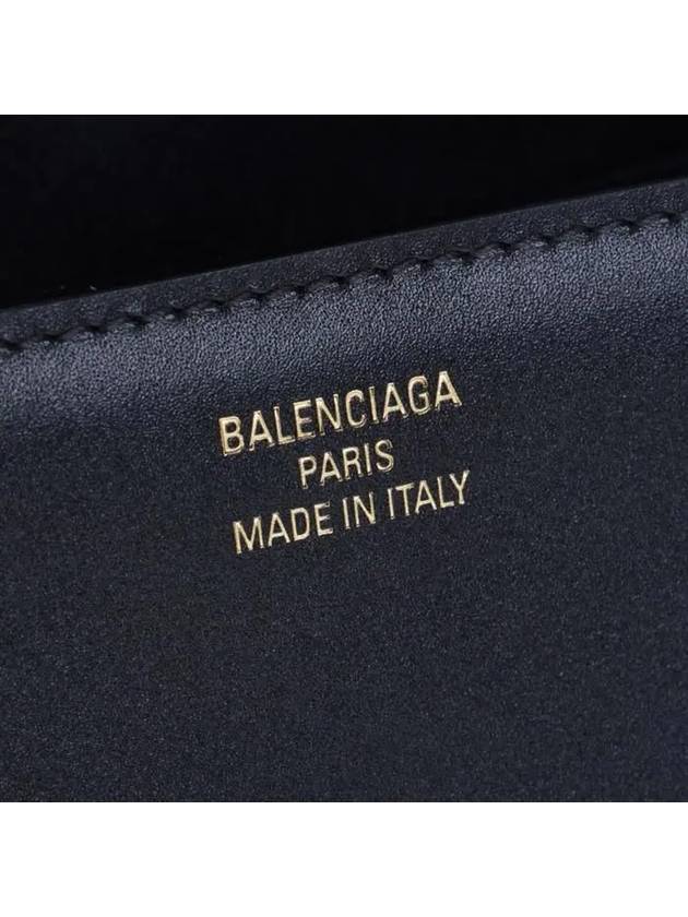Luxury Balenciaga  WoMen's BB Buckle Flap Shoulder Bag Black