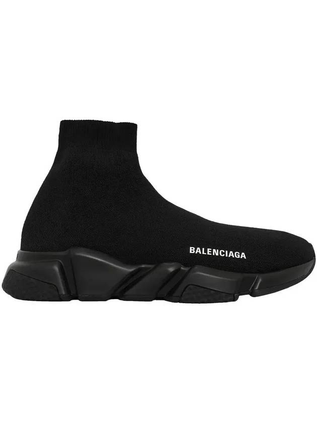 Luxury Balenciaga  Men's Speed Recycle Knit High-Top Sneakers Black