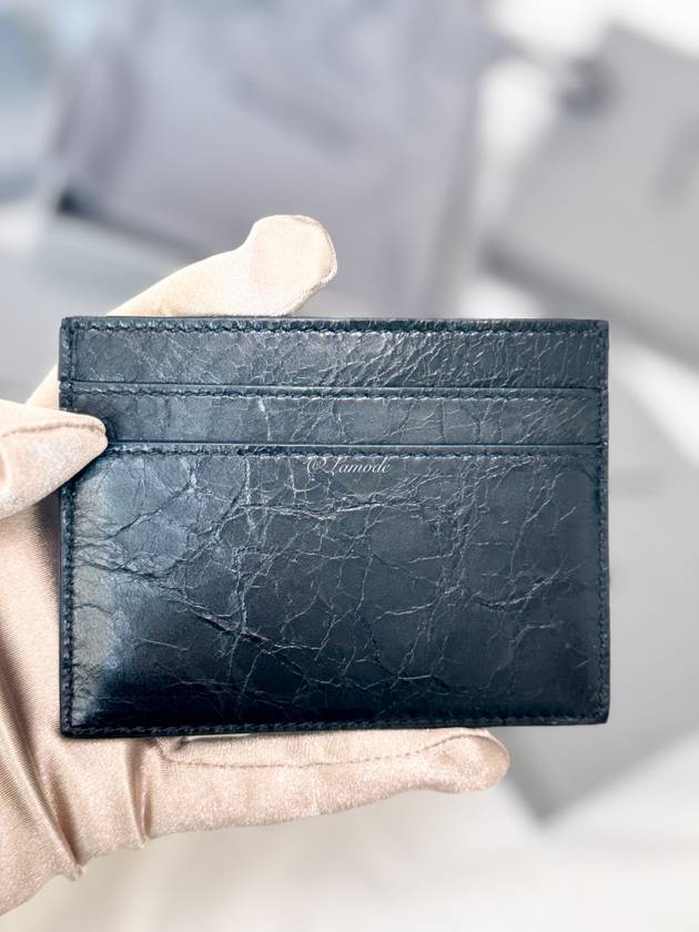 Luxury Balenciaga  Monaco Card Wallet Black