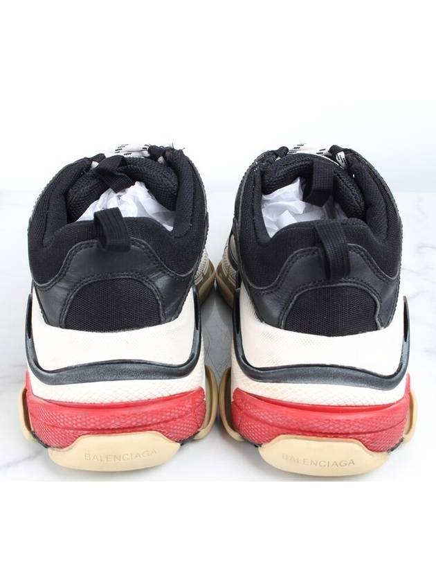 Luxury Balenciaga  Triple S black red sneakers 41 5 265