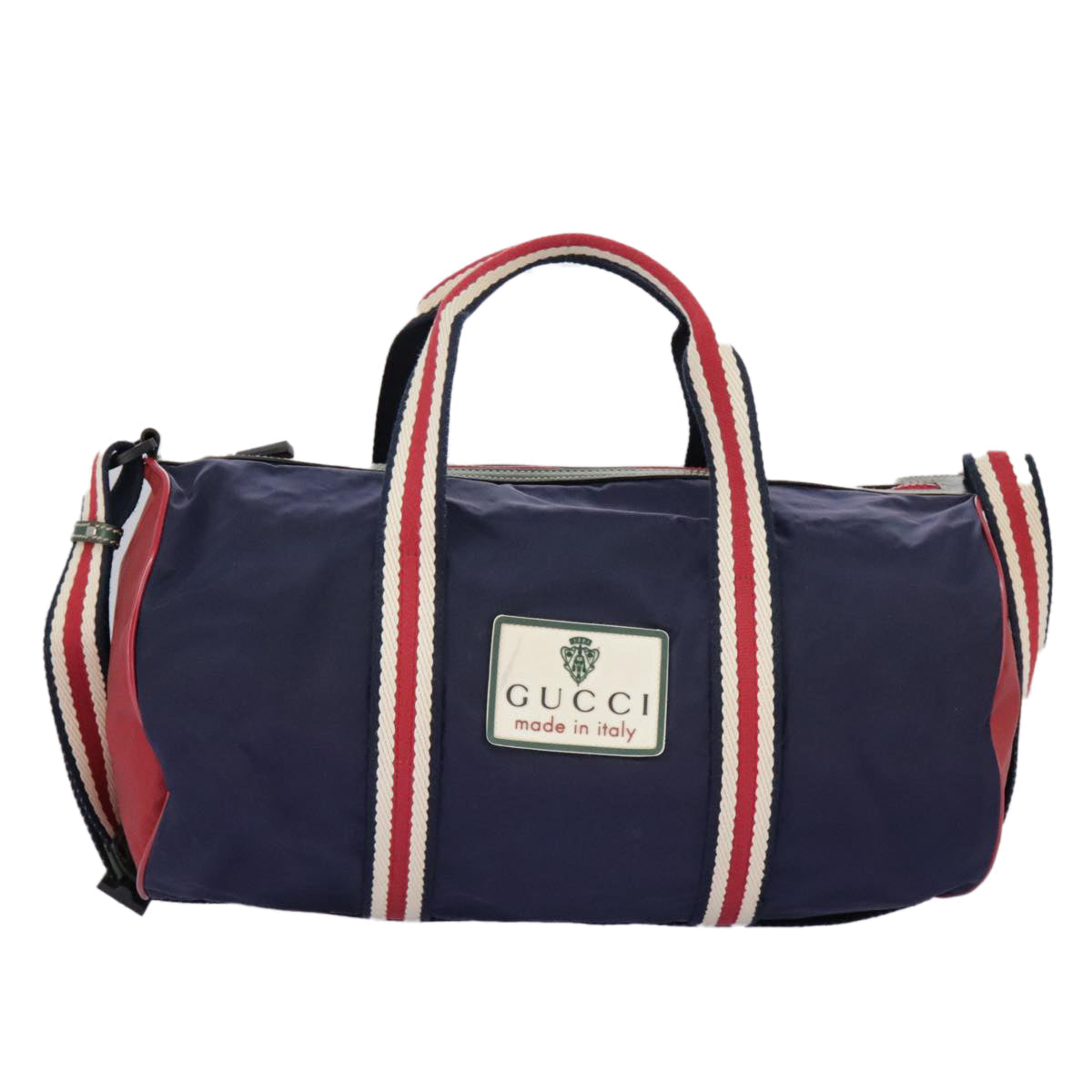 Gucci Sherry Navy Synthetic Travel Bag