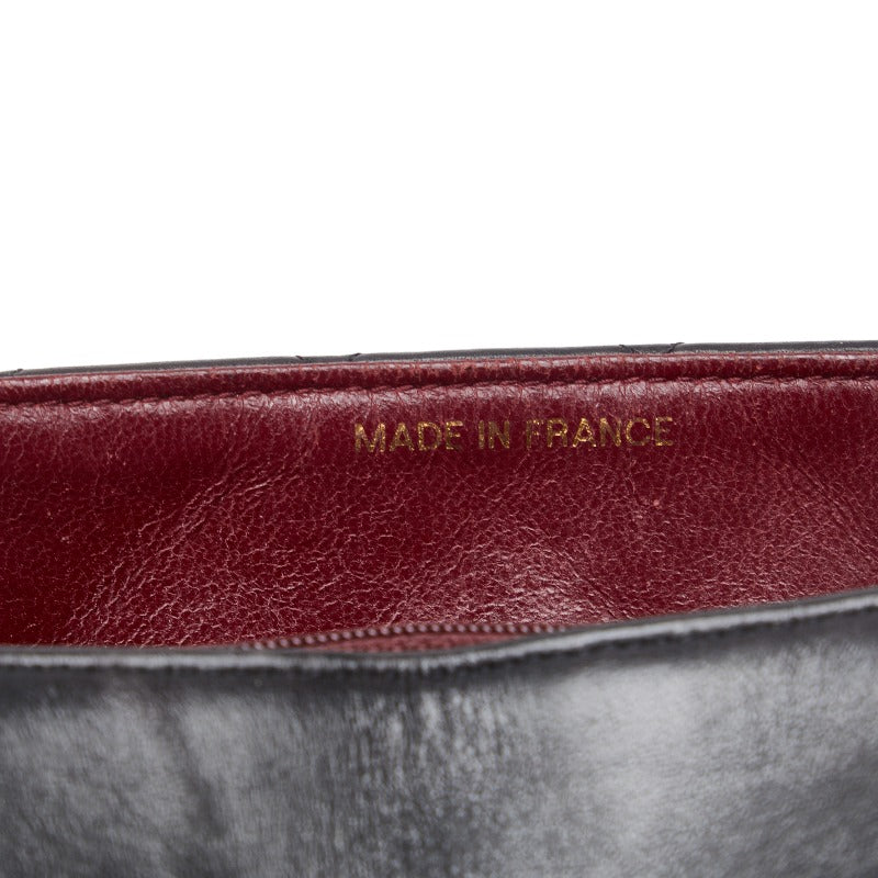 Chanel Mini Flap Chain Shoulder Bag in Lambskin Black
