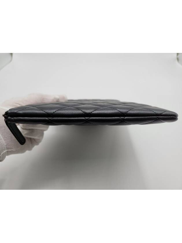Classic Lambskin Clutch Bag Black Chanel