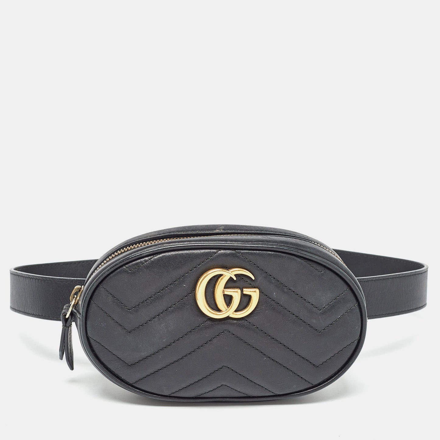 Gucci  Matelass&eacute; Leather Mini Gg Marmont Belt Bag