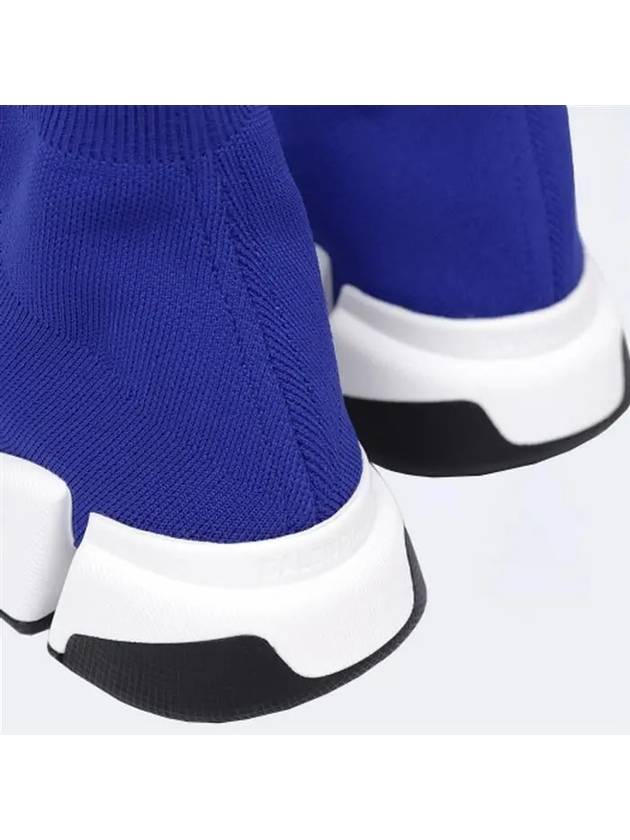 Luxury Balenciaga  Speed 2.0 High Top Sneakers Blue