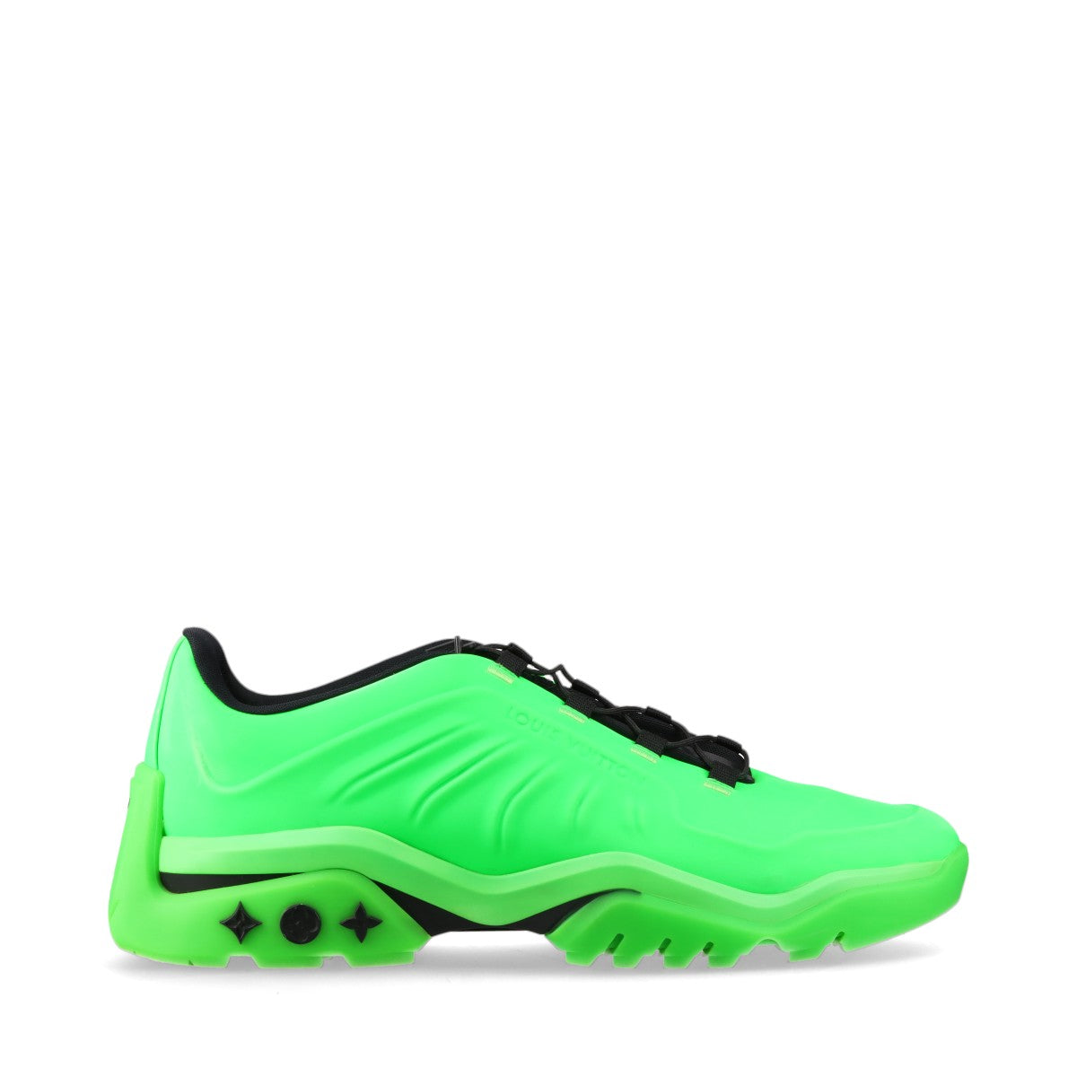 Louis Vuitton Millennium Line 21 Year Laver Trainers 9 Men Green  Black FD0251 Neon Color LV Logo  Cable Box  Bag